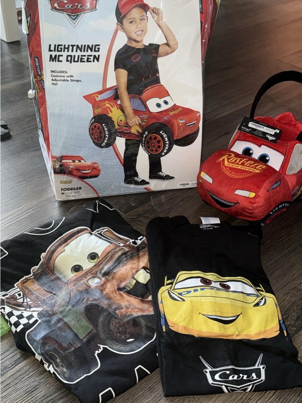 Kids Lightning McQueen Red Costume & Tee Set